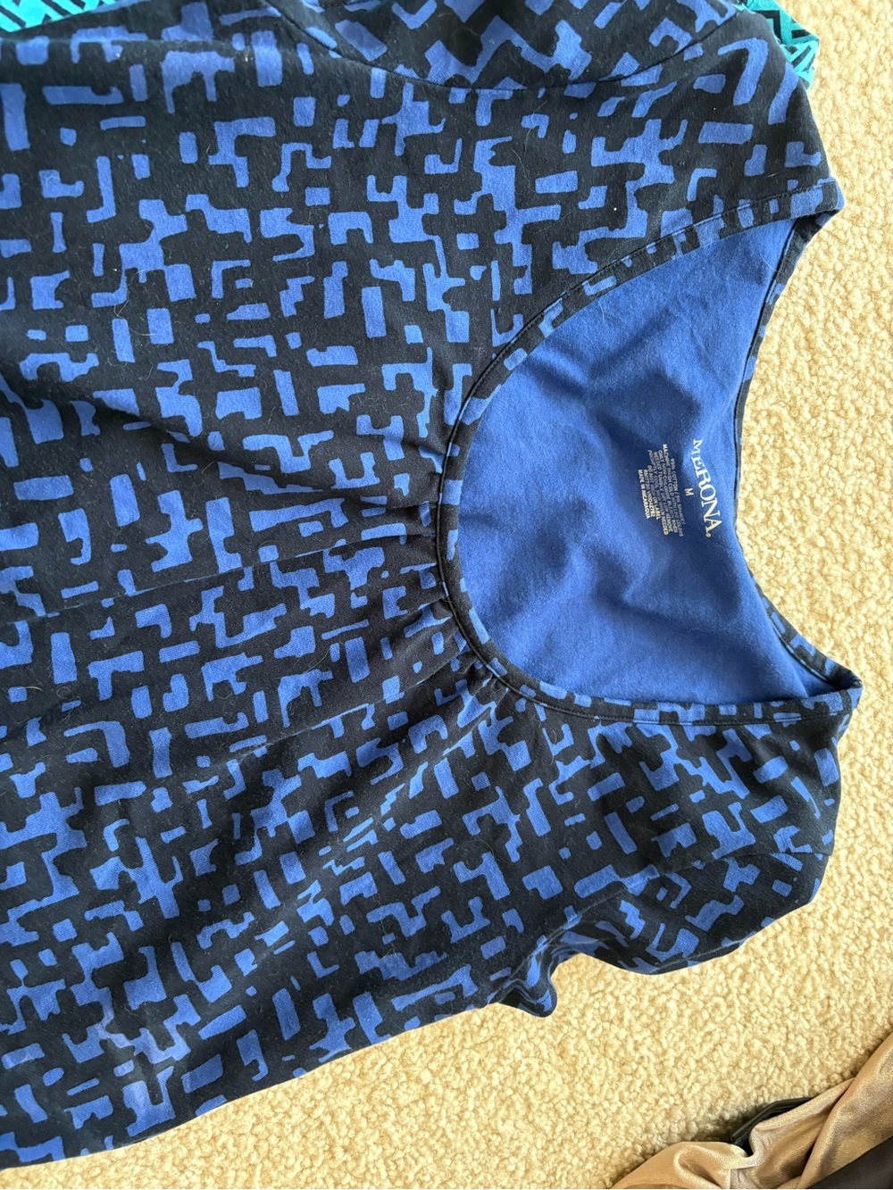 Merona Short Sleeve Scoop Neck Tops - Black, Teal, Navy - Picture 6 of 6